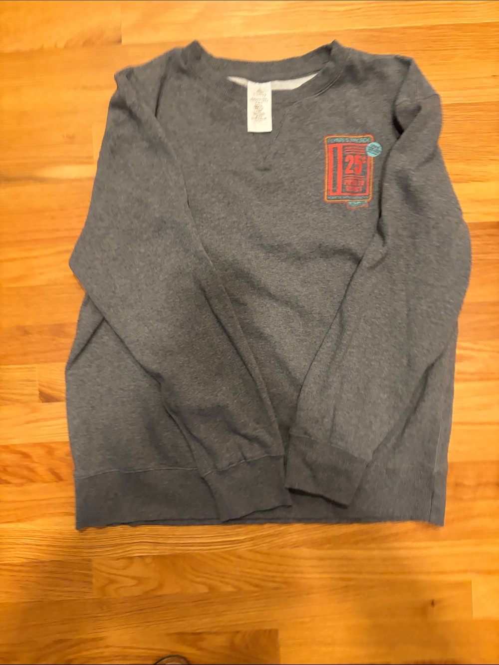 Disney Tron Heather Gray Crewneck Sweatshirt size M